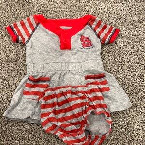St. Louis Cardinals dress size 12 month, never worn